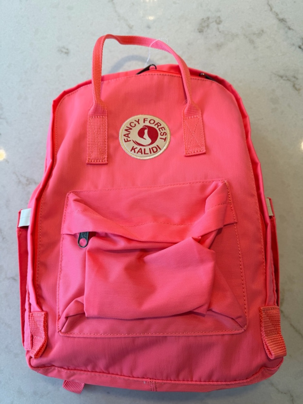 KALIDI FANCY FOREST ! Coral Pink Compact Backpack - Lightweight Everyday Bag - Picture 4 of 8
